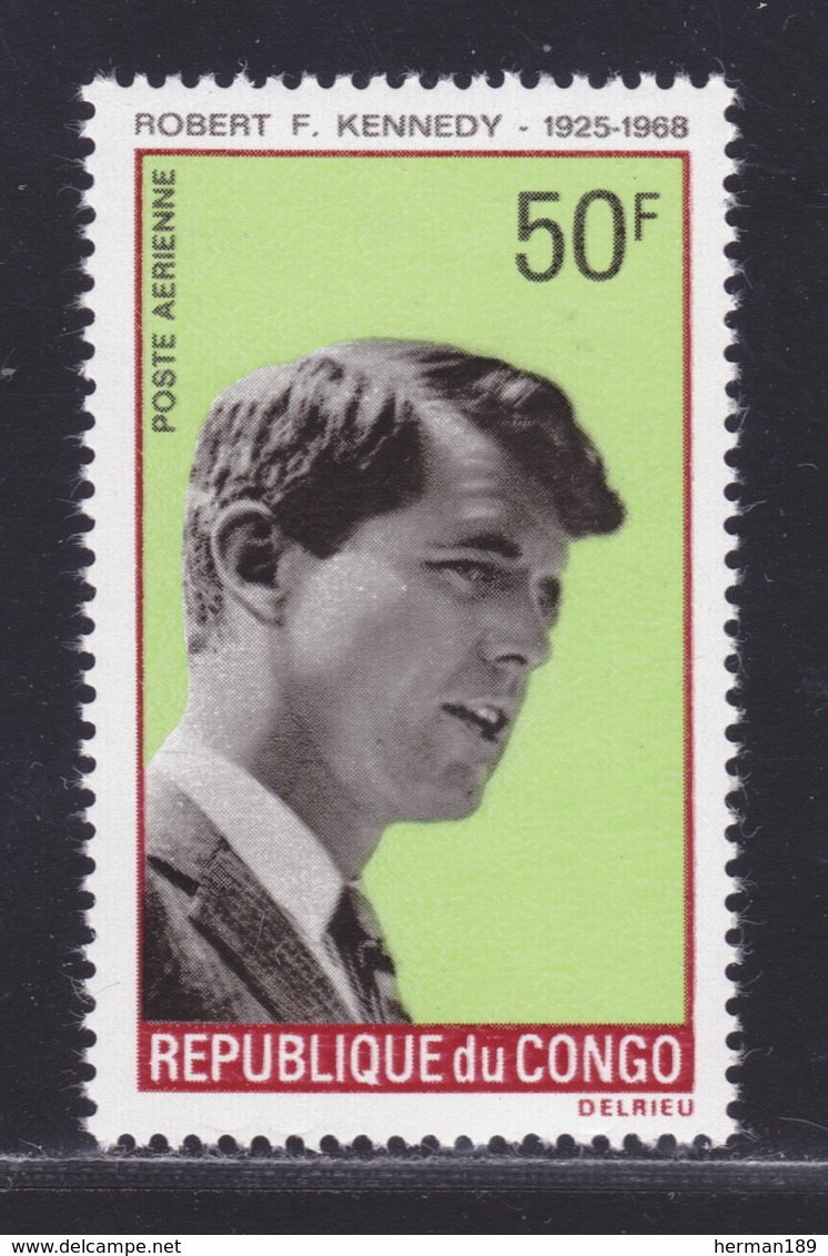 CONGO AERIENS N°   73 ** MNH Neuf Sans Charnière, TB (D5241) Kennedy - 1968 - Neufs
