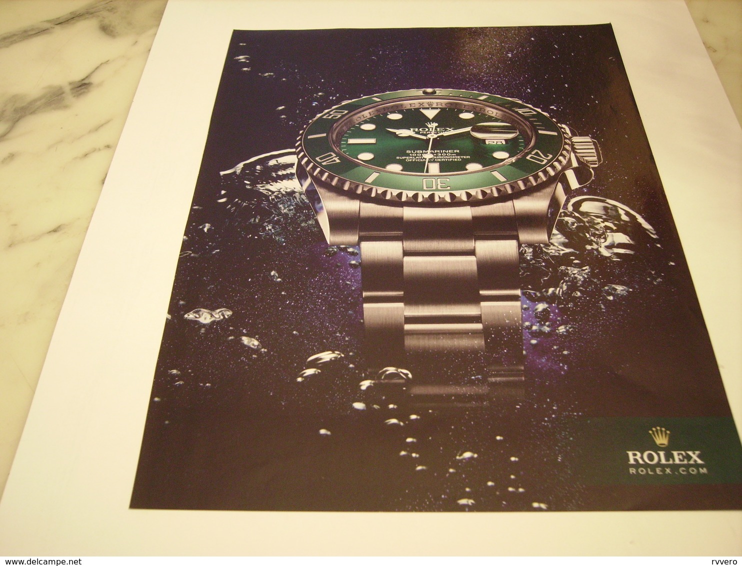 PUBLICITE AFFICHE MONTRE ROLEX 2009 - Autres & Non Classés