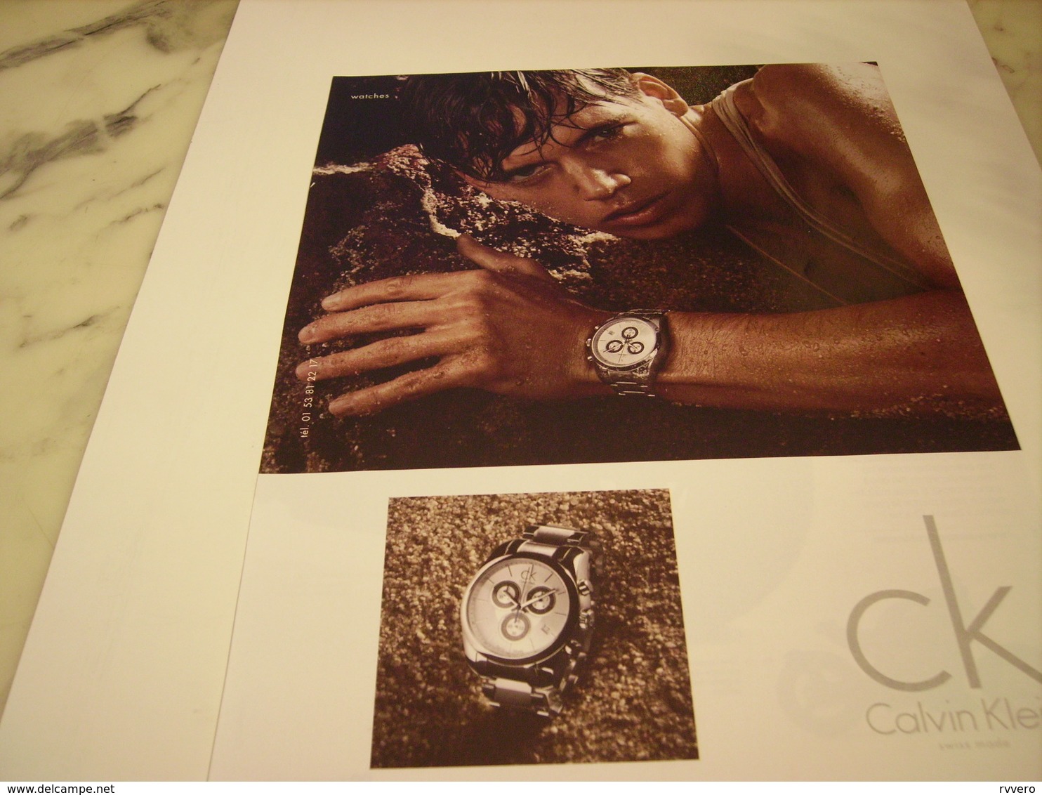 PUBLICITE  MONTRE CALVIN KLEIN 2009 - Autres & Non Classés