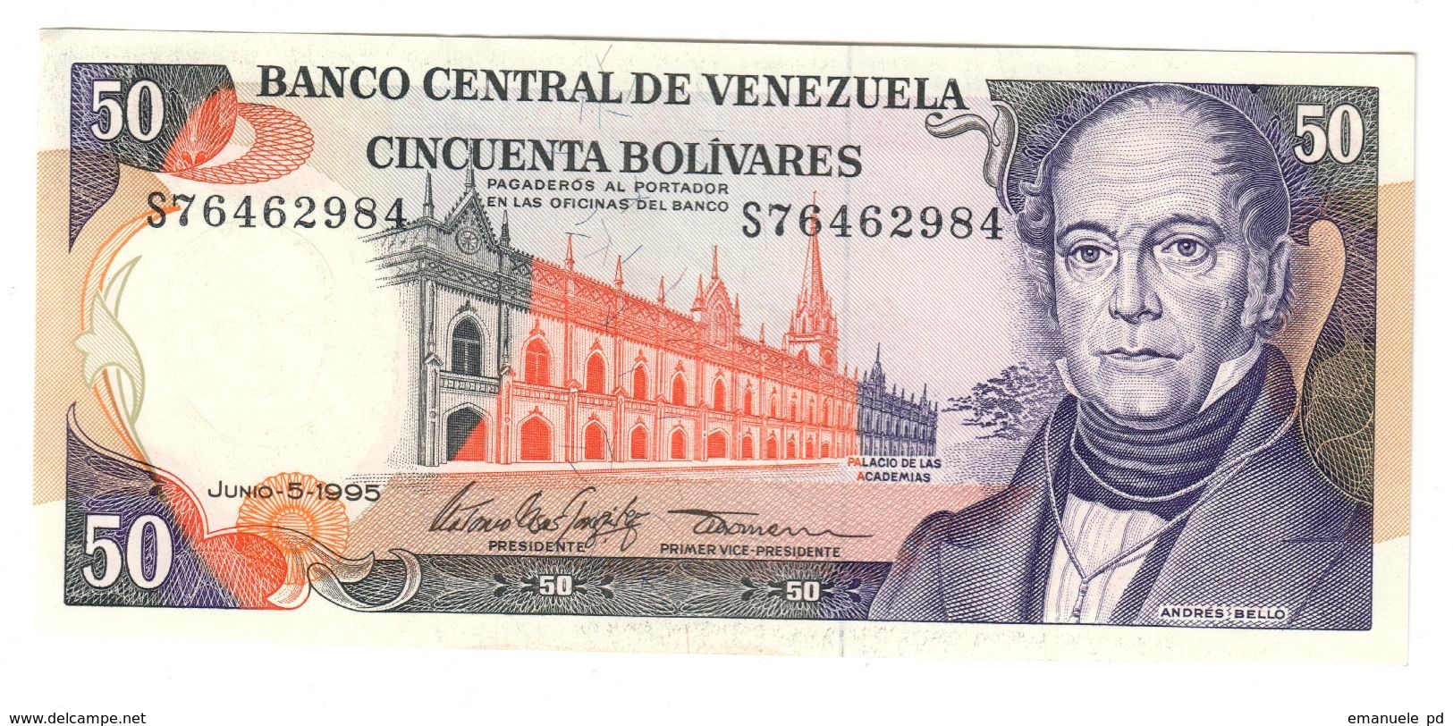 Venezuela 50 Bolivares 05/06/1995 UNC- .C. - Venezuela