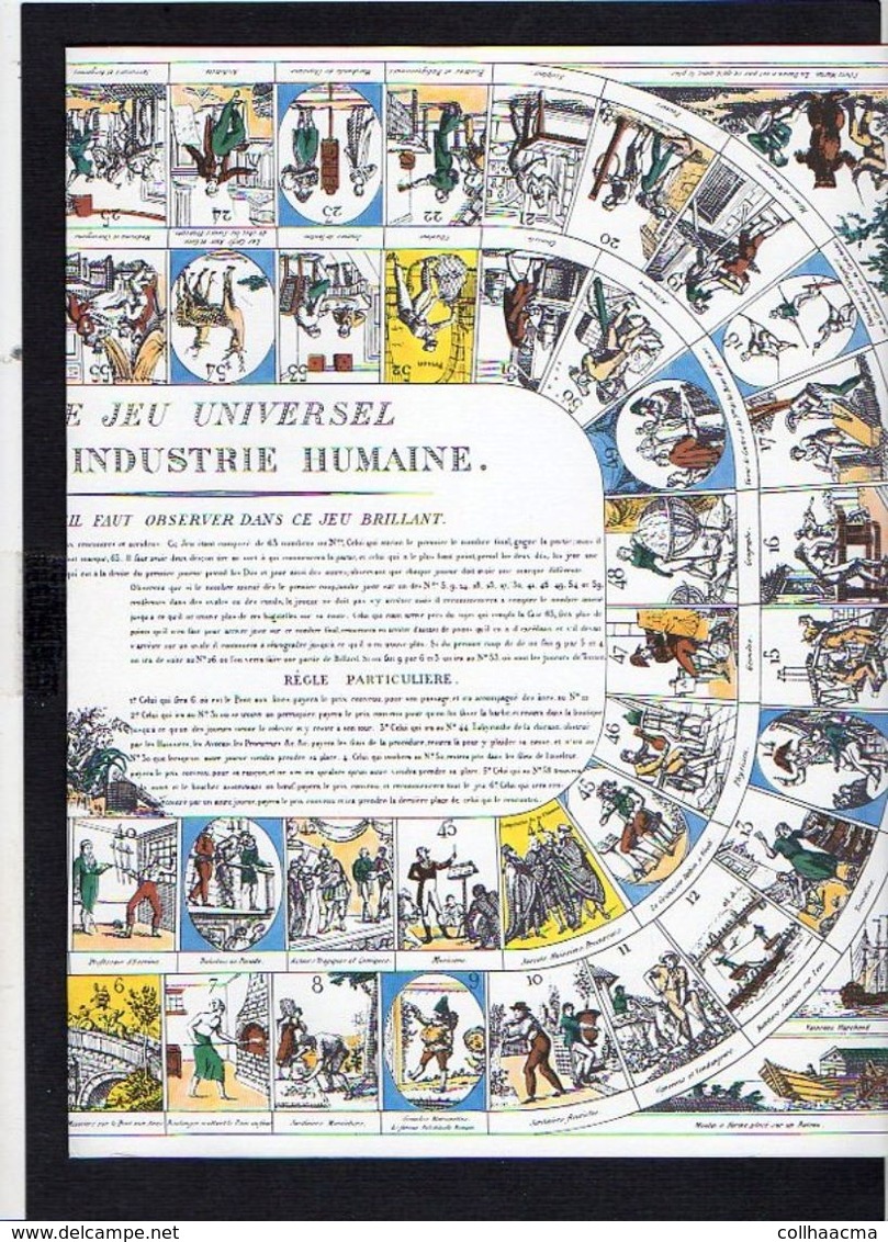 1960 Publicité Laboratoires  / Jeu De Société (genre De L'Oie) / " Jeu Universel De L'Industrie Humaine " - Autres & Non Classés