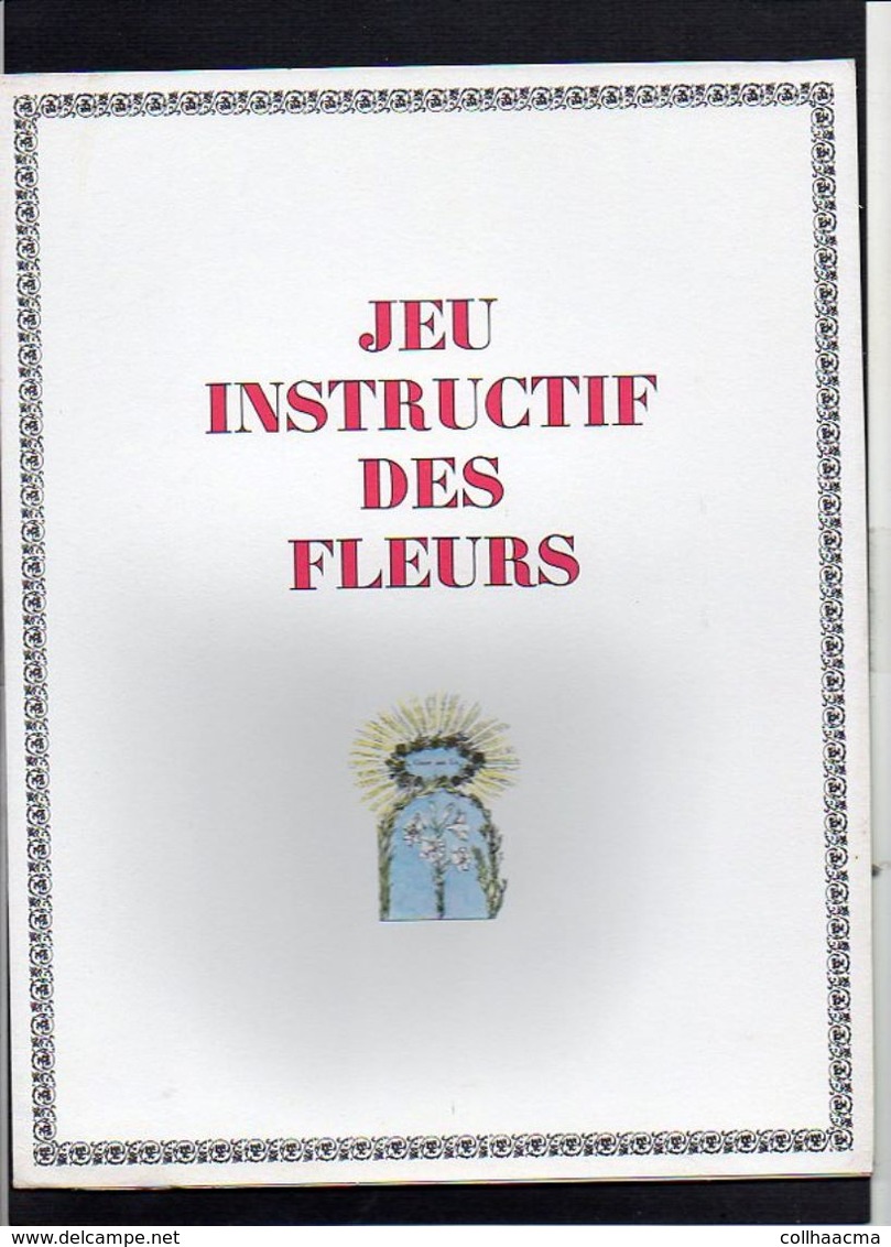 1960 Publicité Laboratoires  / Jeu De Société (genre De L'Oie) / " Jeu Instructif Des Fleurs " - Autres & Non Classés