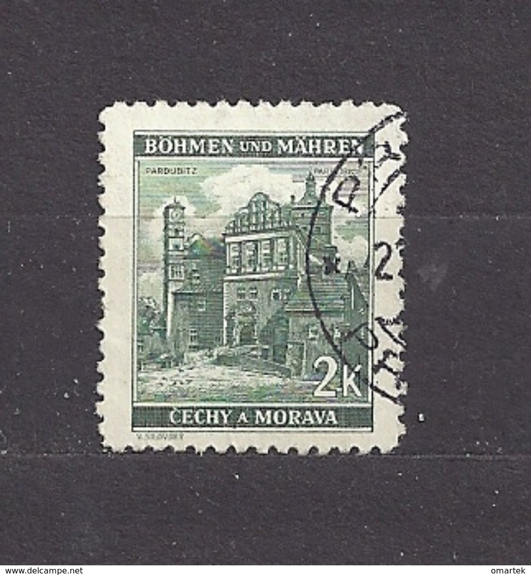 Bohemia & Moravia Böhmen Und Mähren 1940 Gest ⊙ Mi 56 Sc 43 Städte II, Cities And Castle C1 - Oblitérés