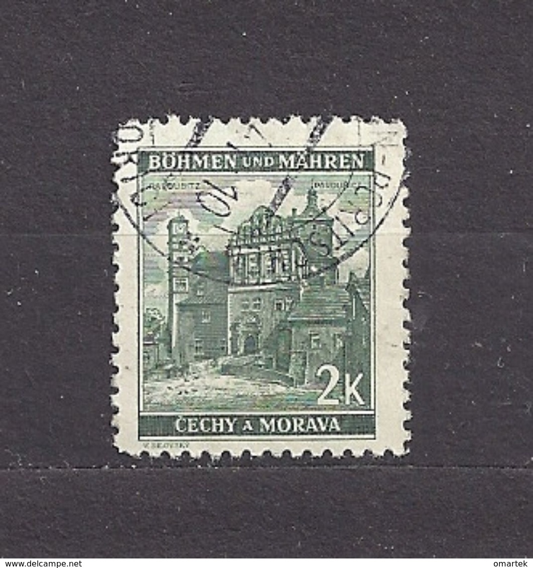 Bohemia & Moravia Böhmen Und Mähren 1940 Gest ⊙ Mi 56 Sc 43 Städte II, Cities And Castle C2 - Used Stamps