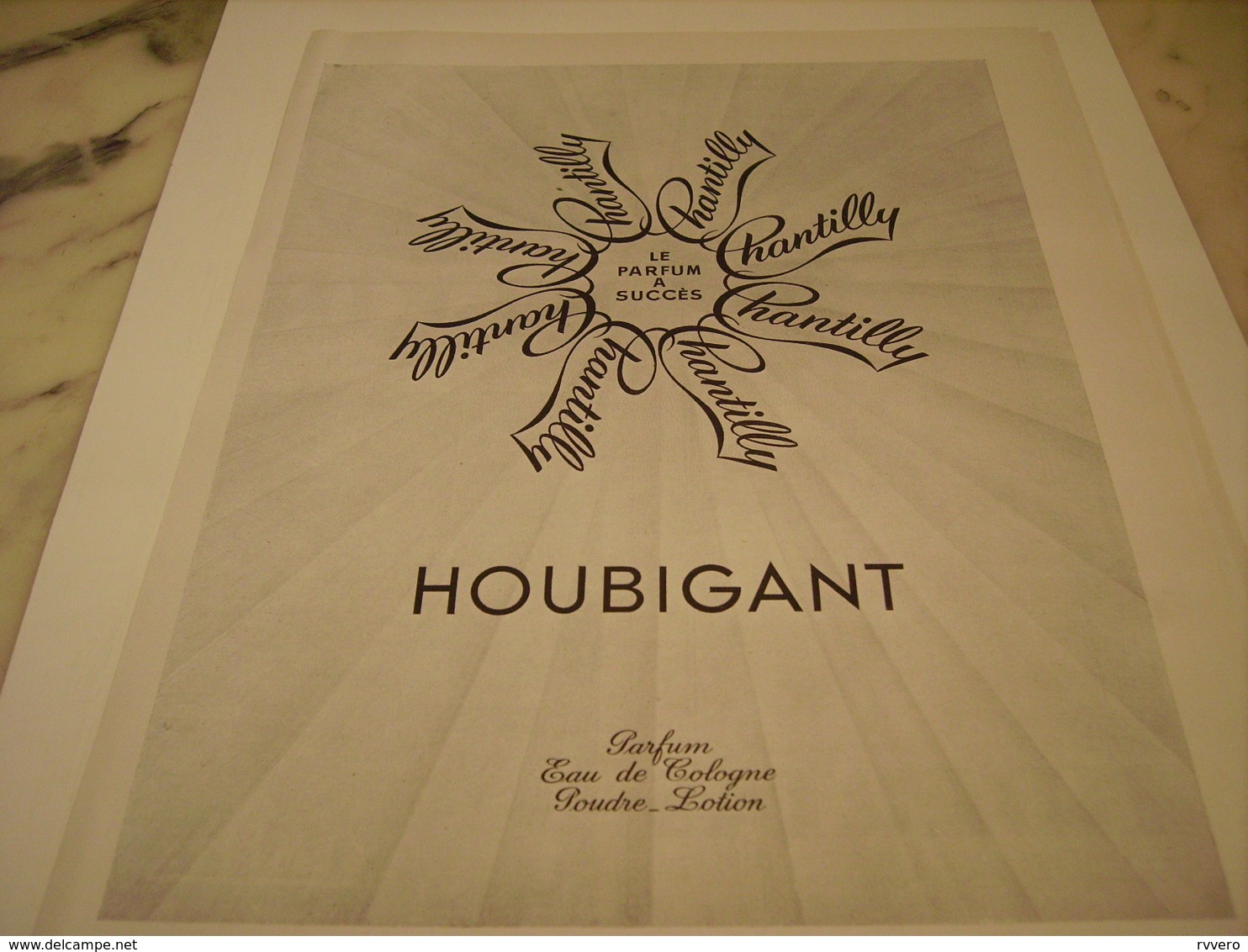 ANCIENNE PUBLICITE PARFUM  HOUBIGANT  1952 - Other & Unclassified