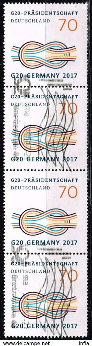 Bund 2017, Michel# 3291 R O Mit Rollennummer 36 - Used Stamps