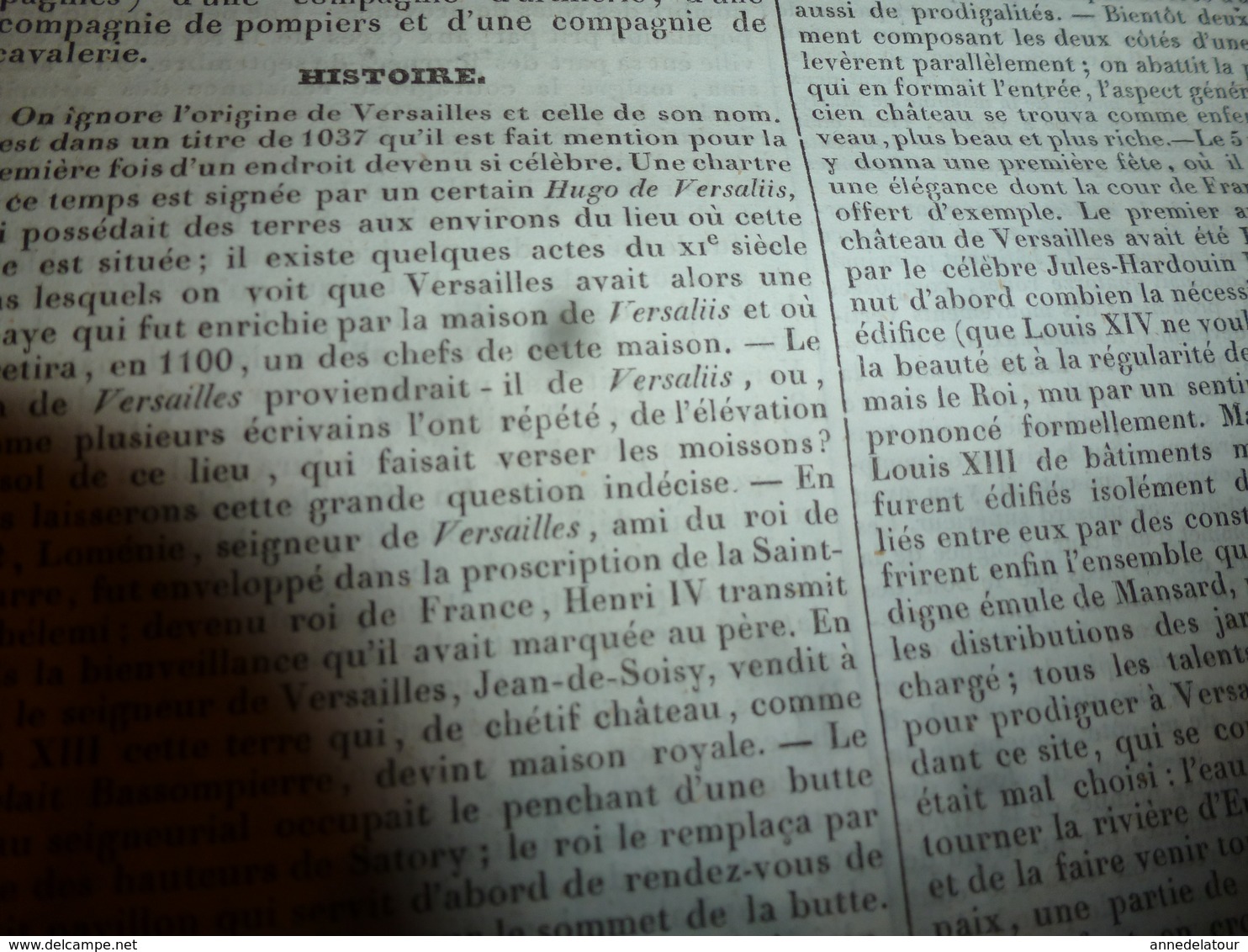 1935 SEINE et OISE (VERSAILLES-Antiquités-Caractère-Langage-Curiosités-Industrie commerciale-Variétés-Population-etc)