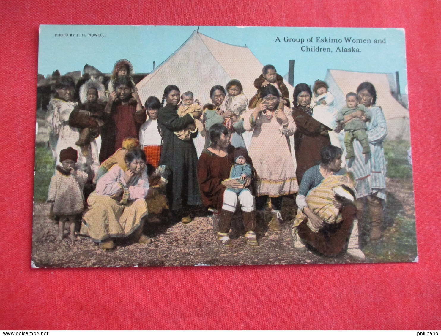 Group Of Eskimo Women & Children Alaska   Ref 2854 - Native Americans