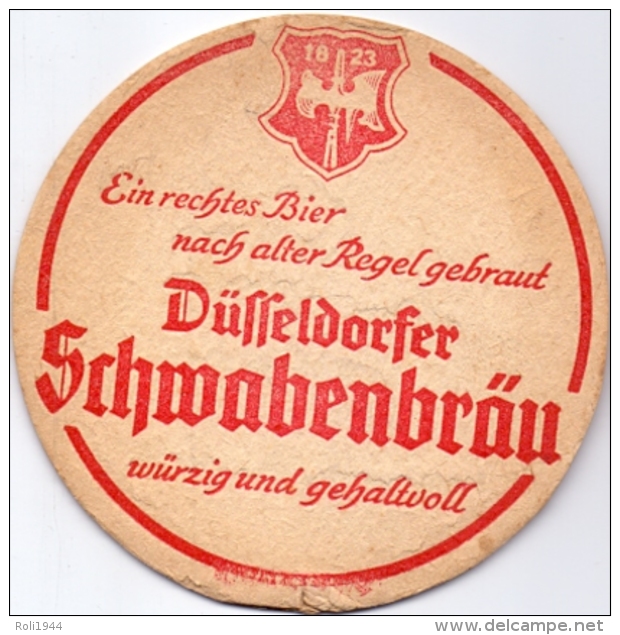 #D196-016 Viltje Schwabenbräu Düsseldorf Ø 104 Mm - Sous-bocks