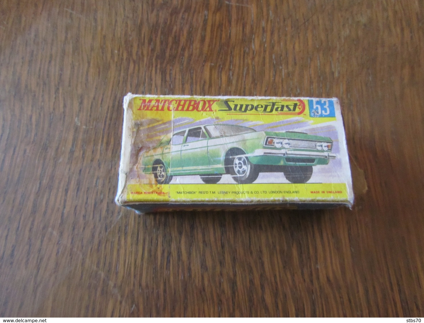 BX58 Matchbox, Boite D'origine Superfast N°53, Manque Rabats Coté Droit - Accessoires