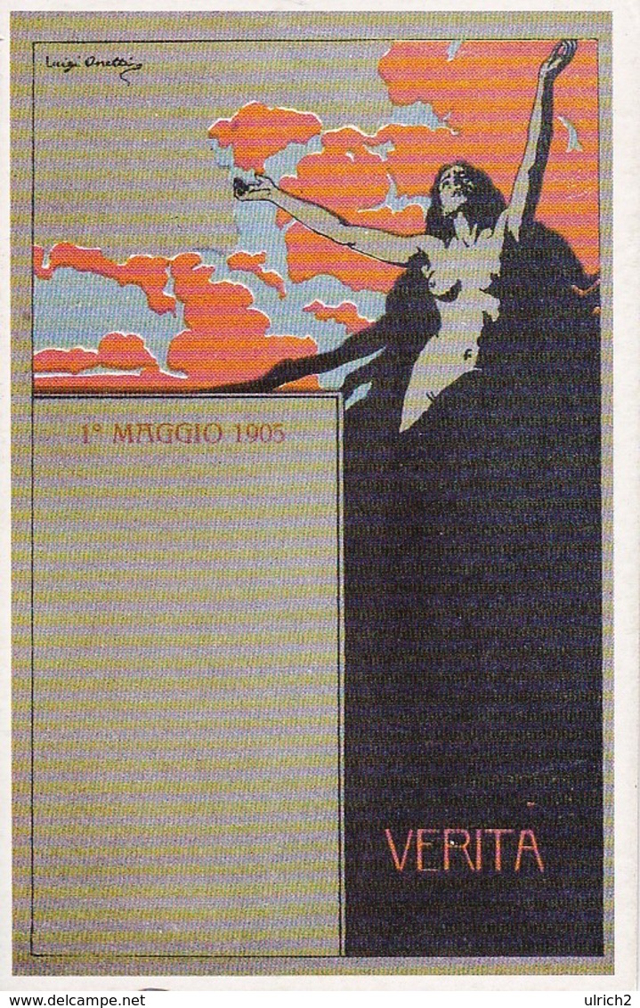 AK Verita - 1. Maggio 1905 - Politica E Societa - La Piu "rosse" - Ver Sacrum - Reproduction (33312) - Partis Politiques & élections