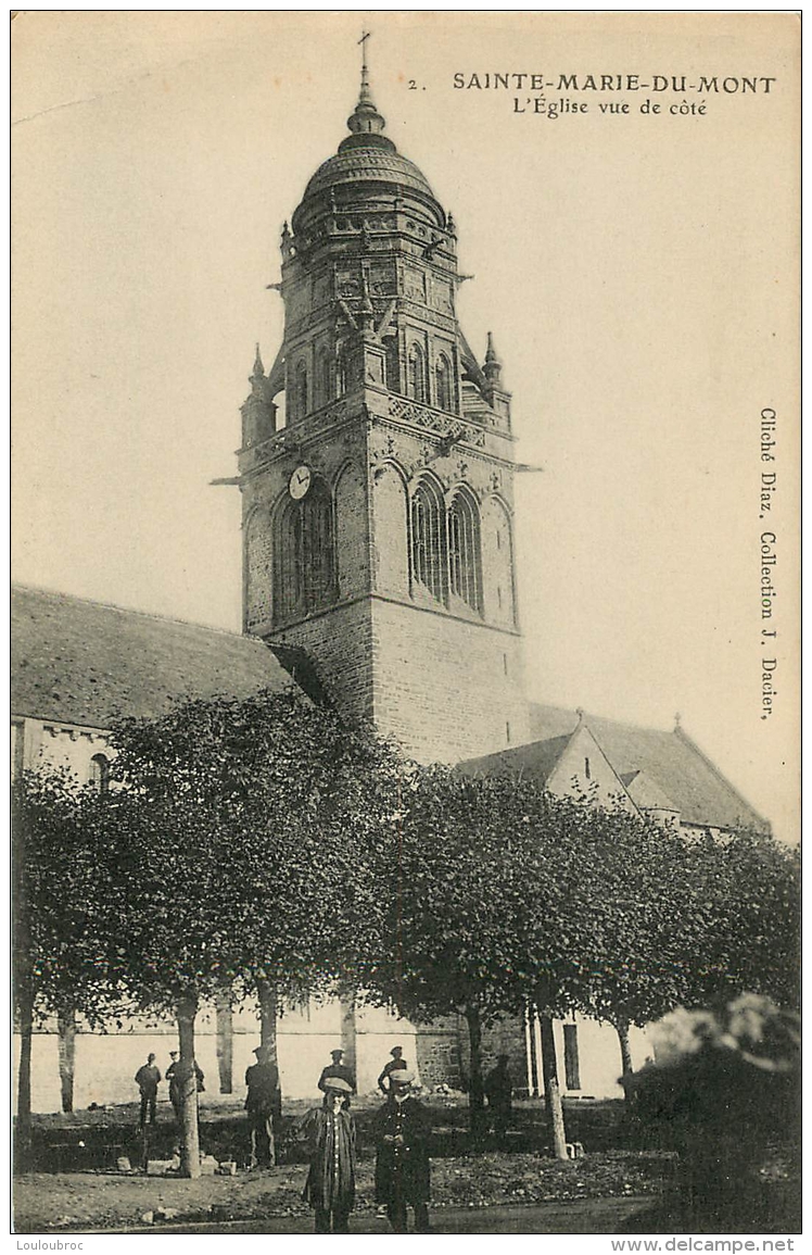 SAINTE MARIE DU MONT EGLISE VUE DE COTE - Autres & Non Classés