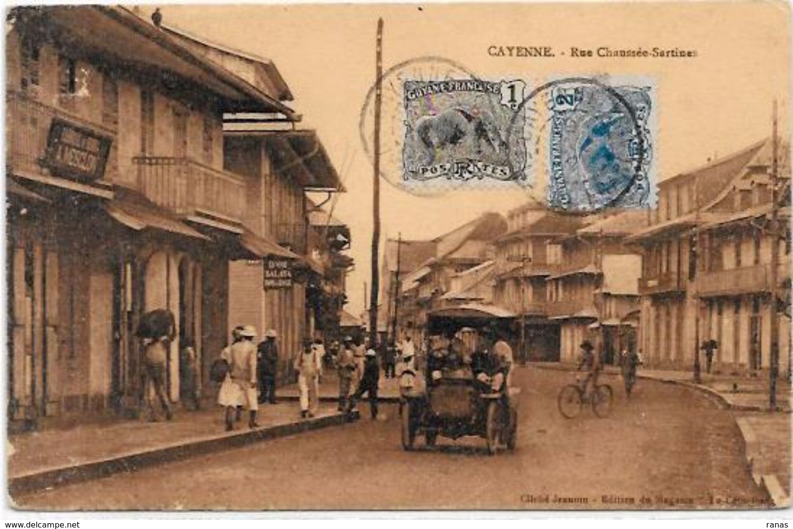 CPA Guyane Guyana Cayenne Timbrée - Cayenne