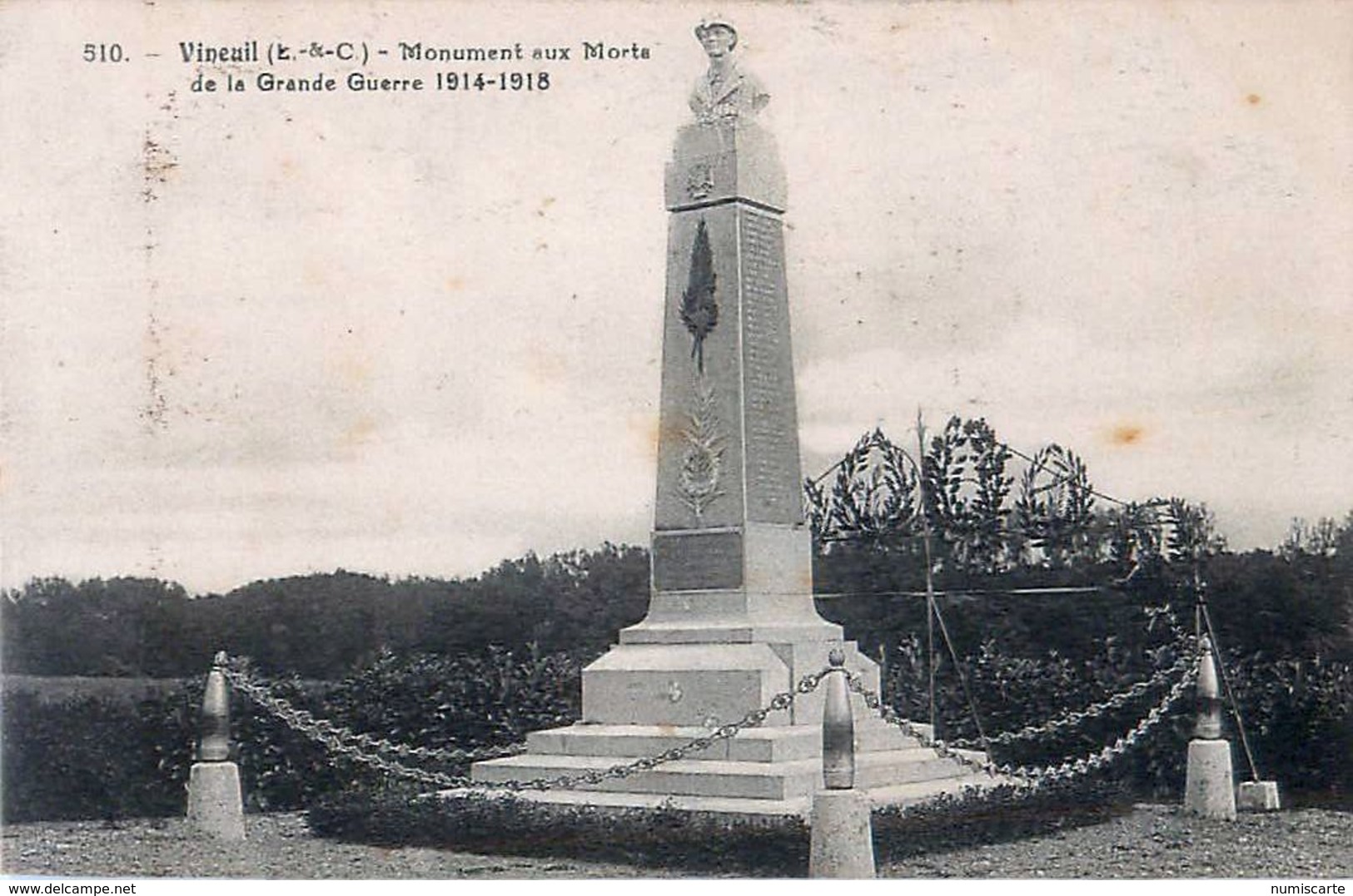 Cpa VINEUIL 41  Monument Aux Morts De La Grande Guerre 1914 - 1918 - Autres & Non Classés