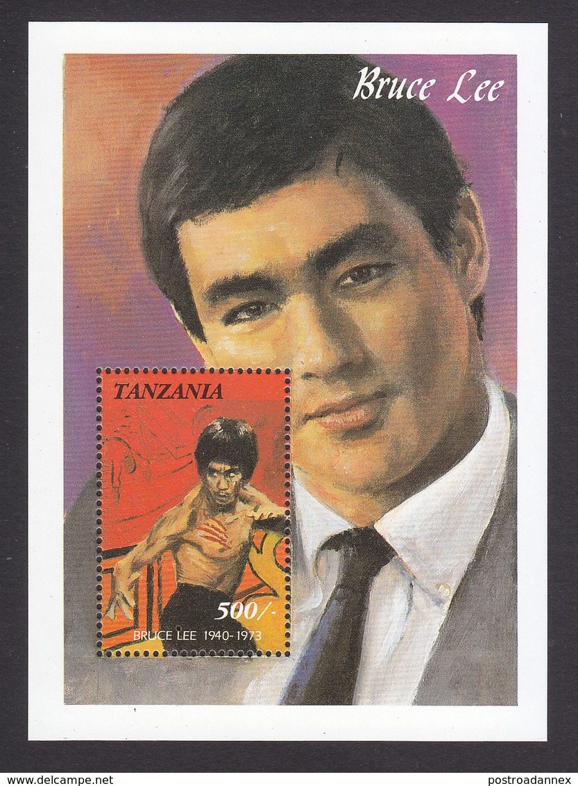 Tanzania, Scott #814, Mint Never Hinged, Bruce Lee, Issued 1992 - Tanzanie (1964-...)