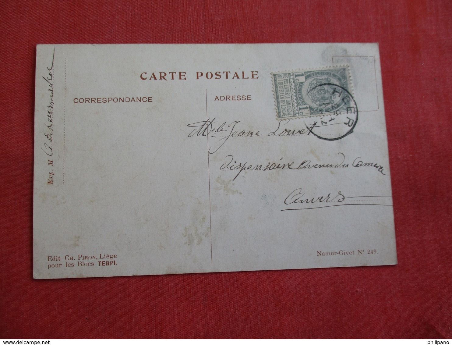 Europe > Belgium > Namur Heer Agimont  Has Stamp & Cancel  -----   Ref 2856 - Namur