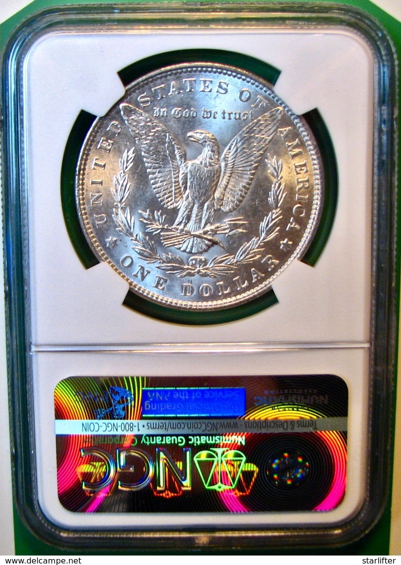 1887 Morgan Silver Dollar. NGC Certified MS63. M6. - 1878-1921: Morgan