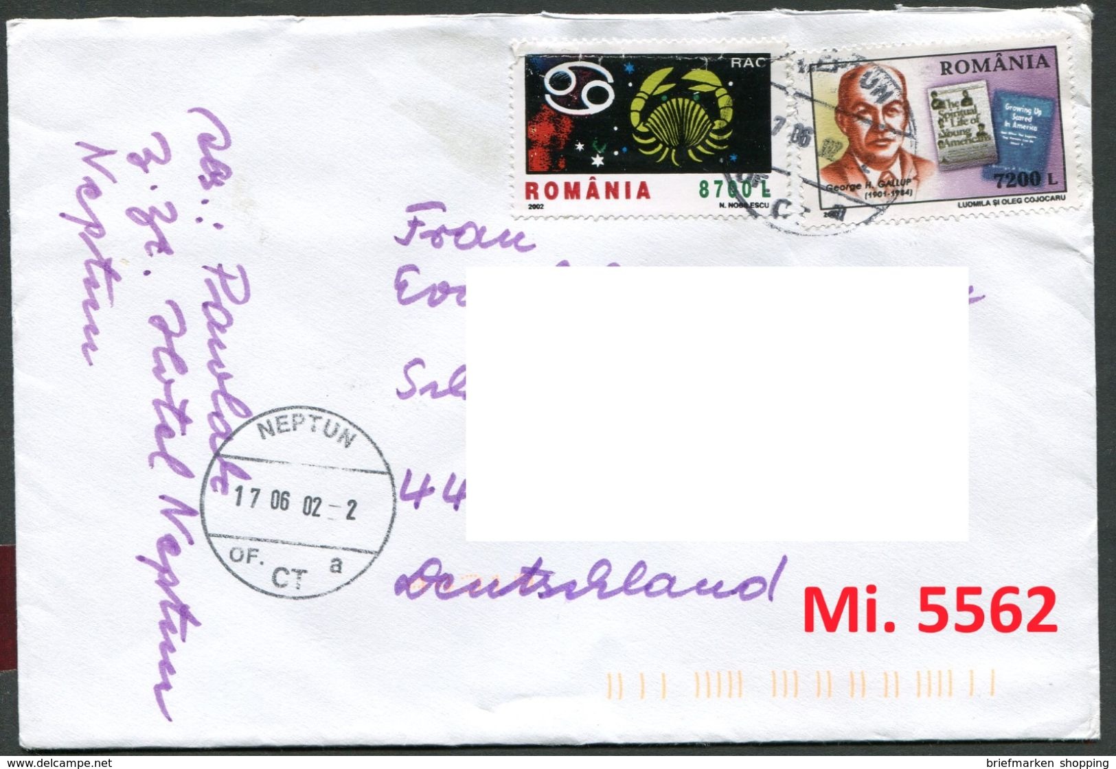 Rumänien - Roumenie - Rumania - Romania - Michel 5562 Mit Hotelstempel Auf Brief - Covers & Documents