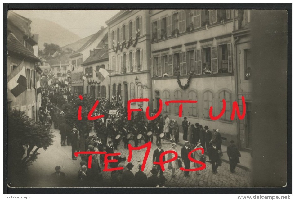 68 SAINT MARIE AUX MINES - 14 JUILLET 1919 Après La Libération De L'ALSACE - CPA PHOTO - RARE !! - Sainte-Marie-aux-Mines