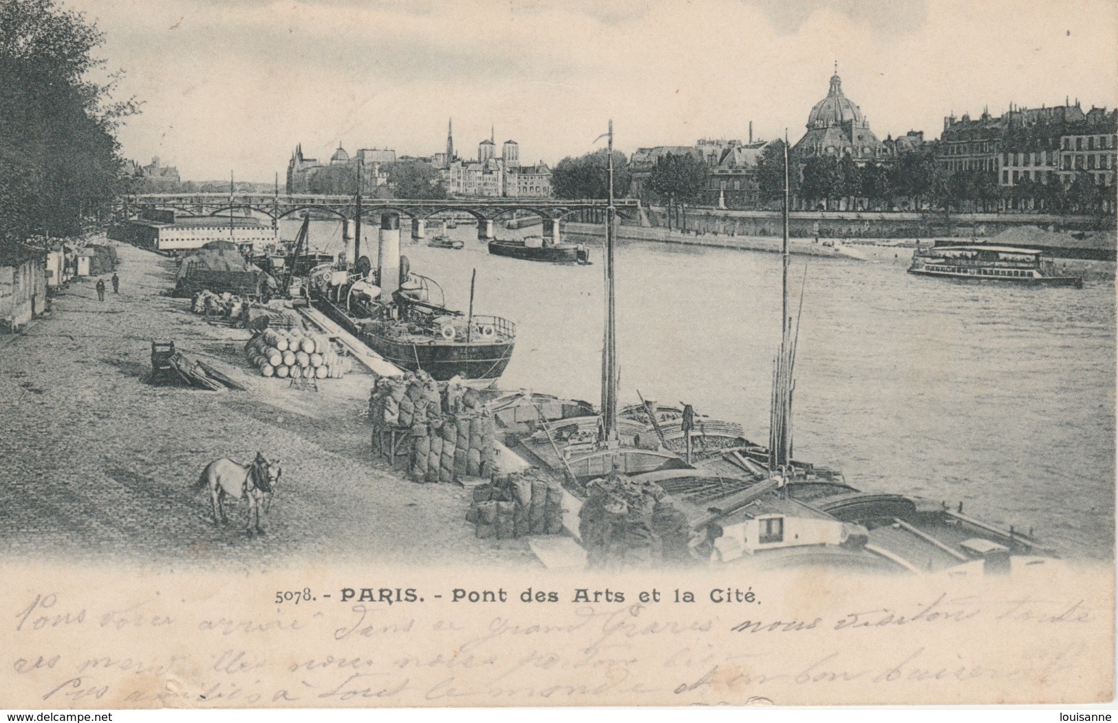 18 / 2 / 454  -   PARIS  - PONT  DES  ARTS  ET  LA  CITÉ (  LES  QUAIS ) - The River Seine And Its Banks