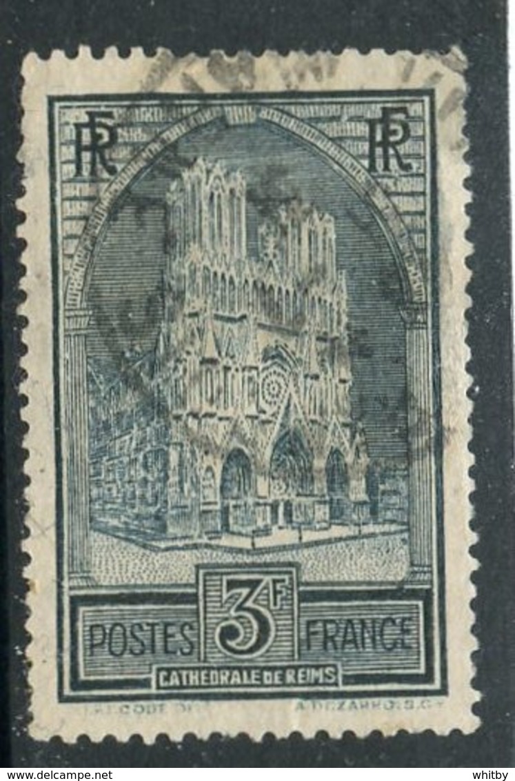 France 1930 3F Reims Cathederal Issue #247 - Used Stamps