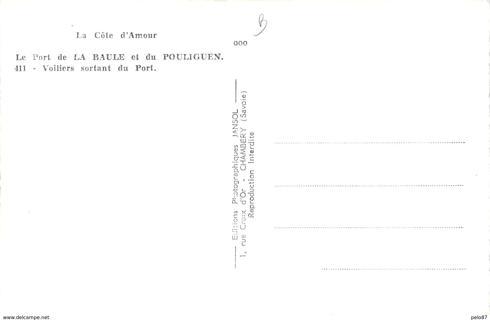 Cpsm Format Cpa   Le Port De La Baule Et Du Pouliguen Voiliers Sortant Du Port (animée) N1079 - La Baule-Escoublac