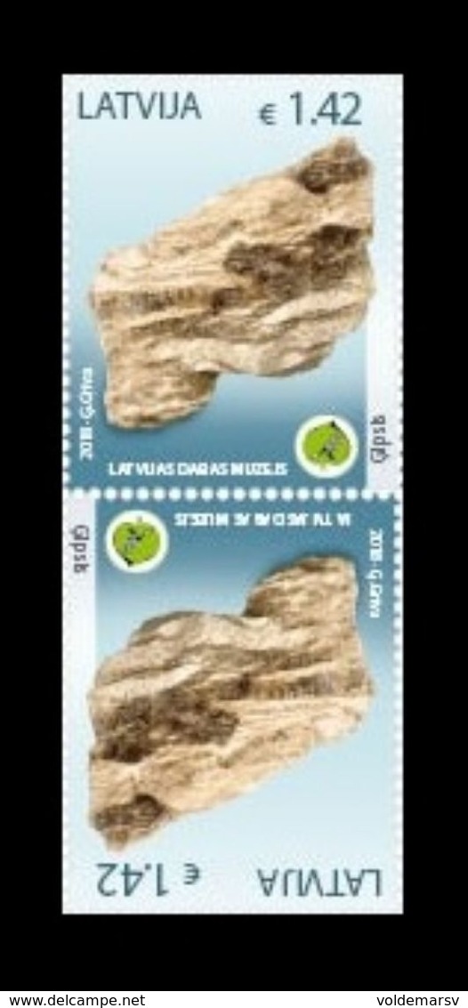 Latvia 2018 Mih. 1039 Minerals. Gypsum (tet-beche) MNH ** - Lettland