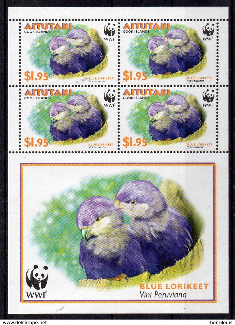 AITUTAKI  Timbres Neufs ** De 2002  ( Ref 5053 ) Animal - Oiseau - Aitutaki