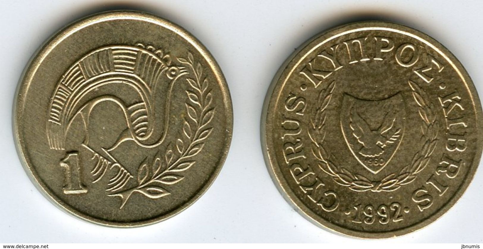 Chypre Cyprus 1 Cent 1992 KM 53.3 - Chypre