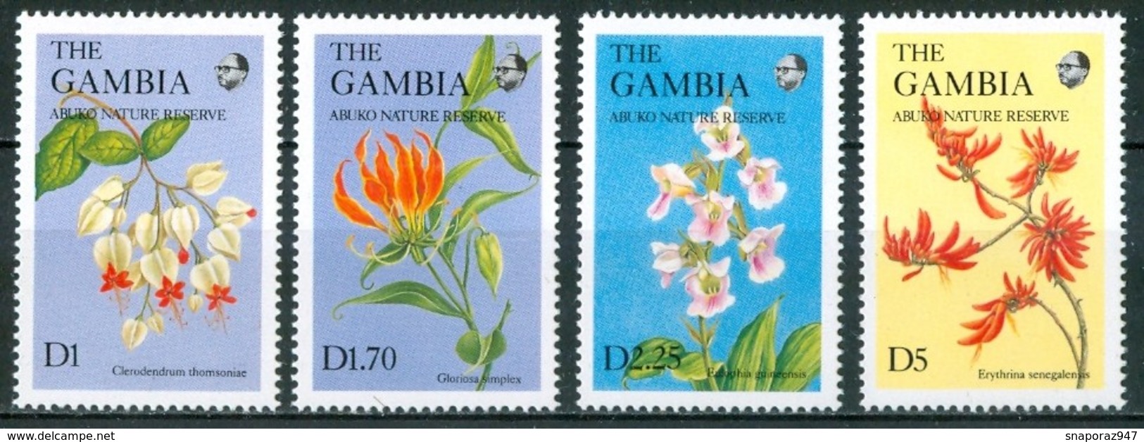 1987 Gambia Fiori Flowers Blumen Fleurs MNH** Fio182 - Altri & Non Classificati