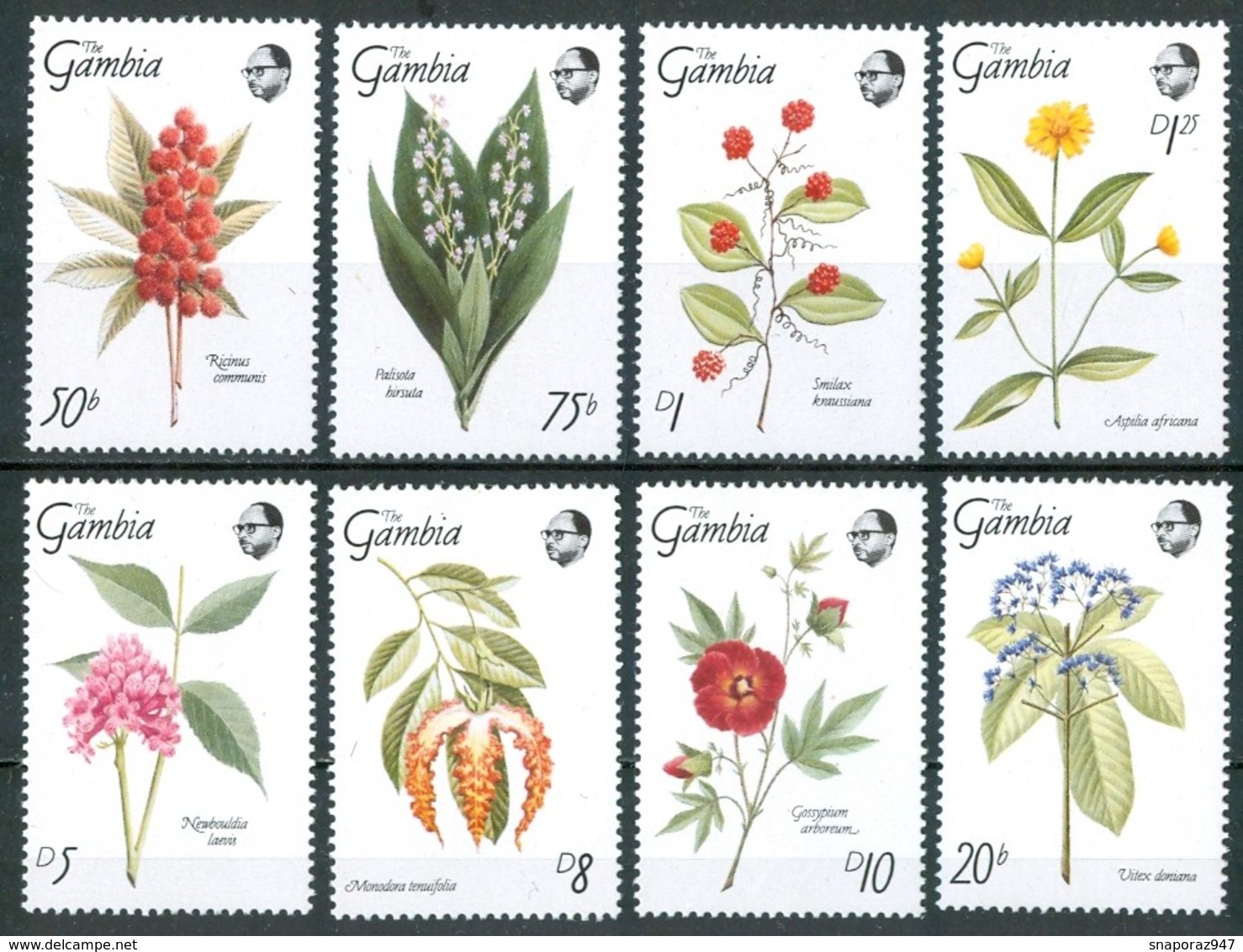 1989 Gambia Fiori Flowers Blumen Fleurs MNH** Fio183 - Altri & Non Classificati