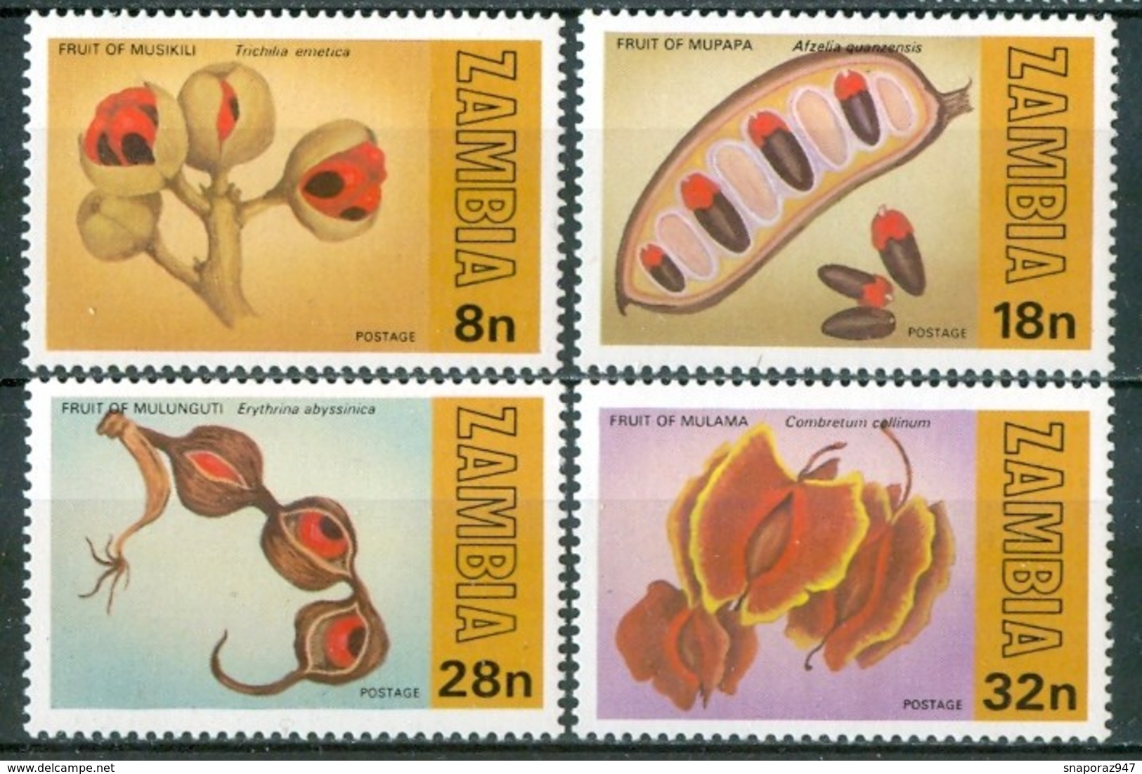 1991 Zambia Piante Plants Plantes MNH** Fio184 - Altri & Non Classificati