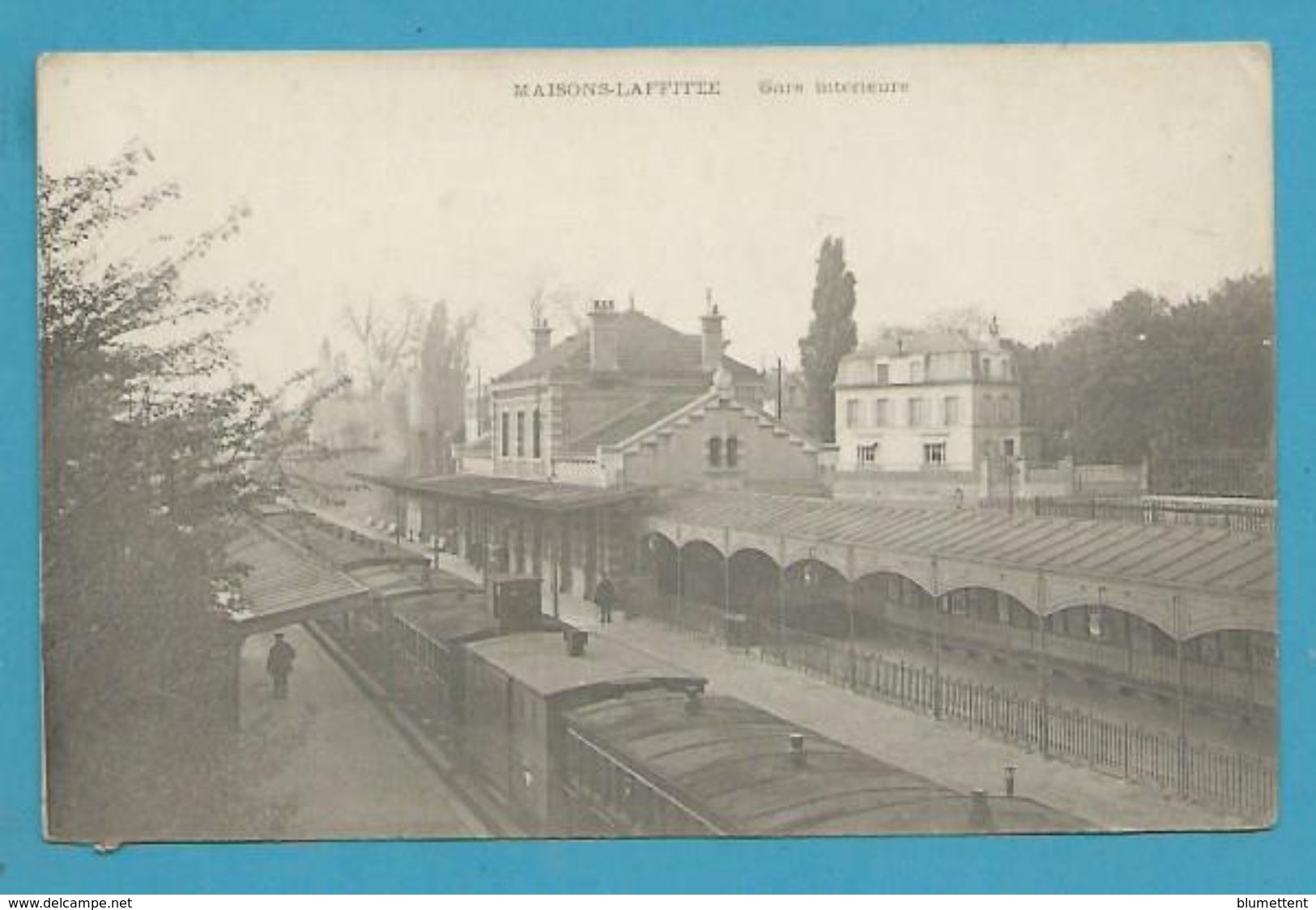 CPA - Chemin De Fer Arrivée Du Train La Gare MAISONS LAFFITTE 78 - Maisons-Laffitte