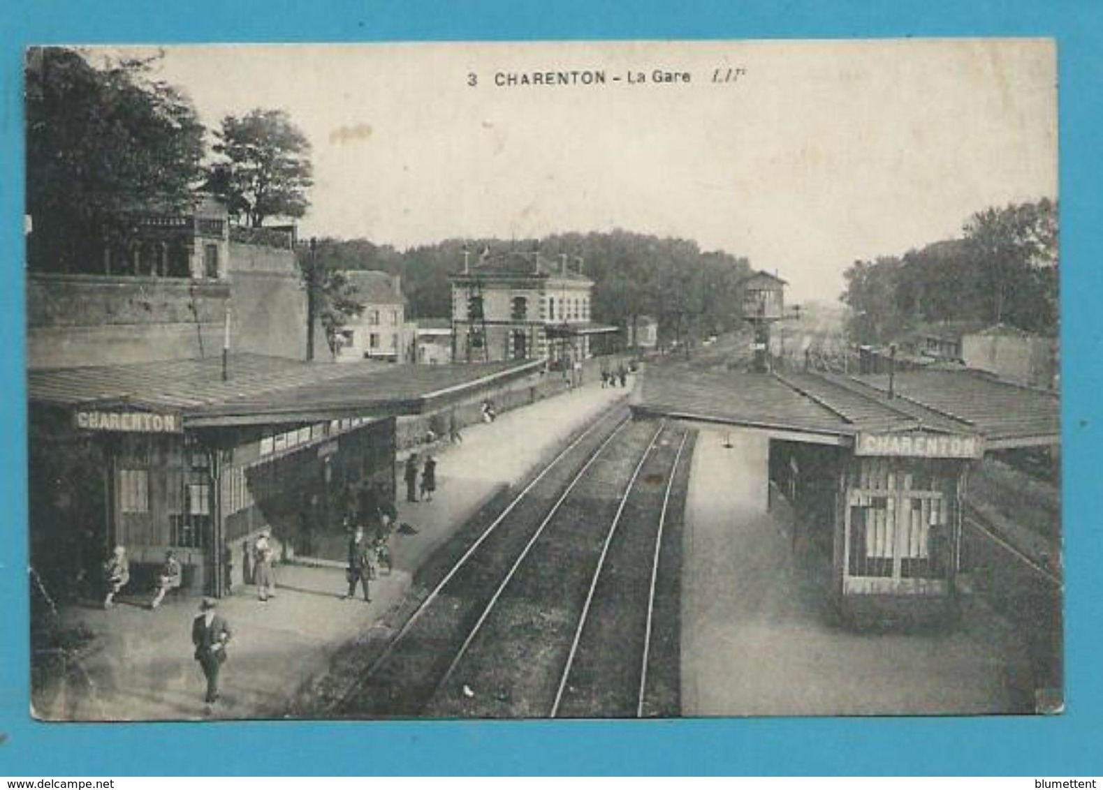 CPA 3 - Chemin De Fer La Gare CHARENTON 94 - Charenton Le Pont