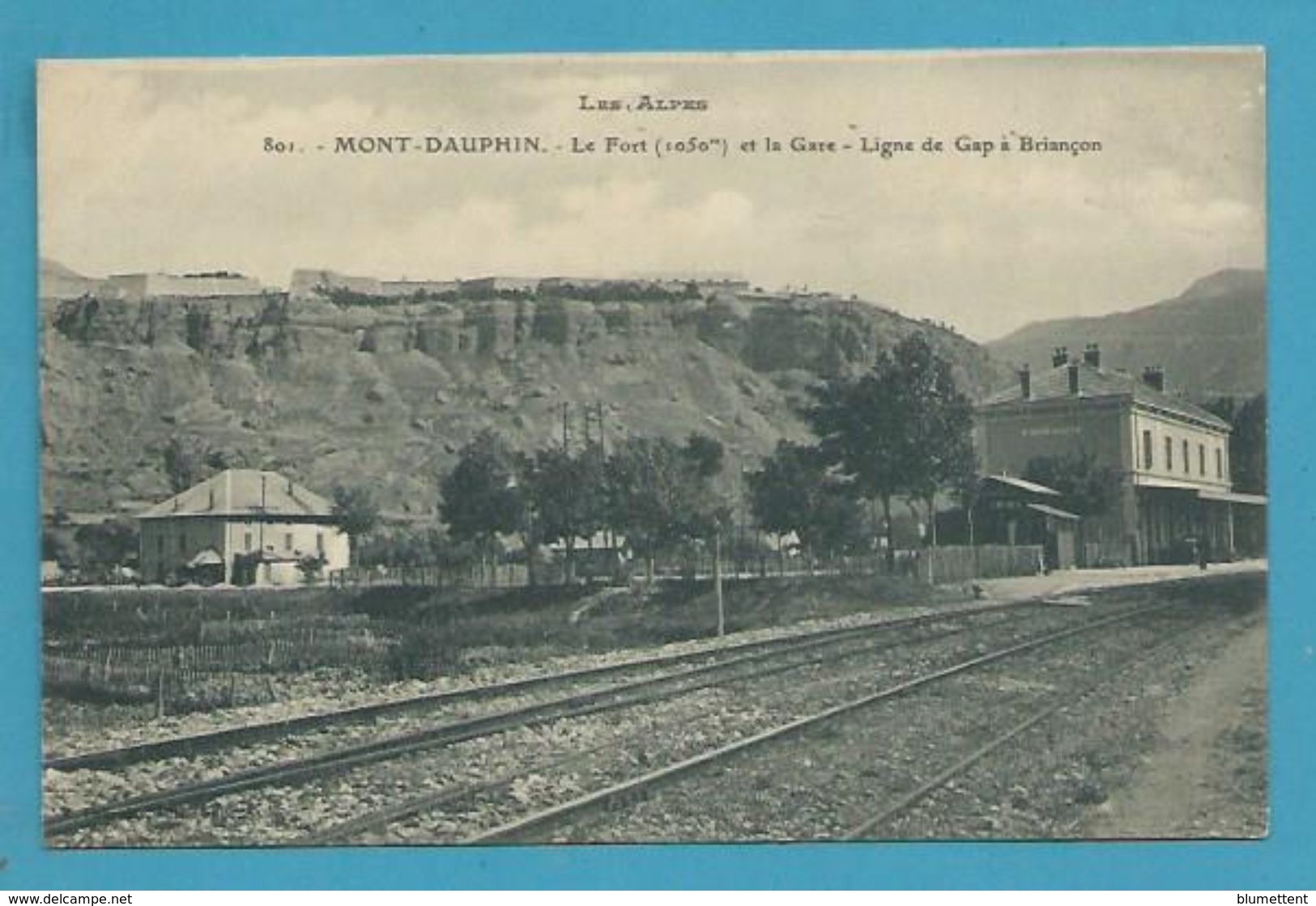 CPA 801 - Chemin De Fer Ligne De Gap à Briançon - Gare LE MONT DAUPHIN - GUILLESTRE 05 - Guillestre