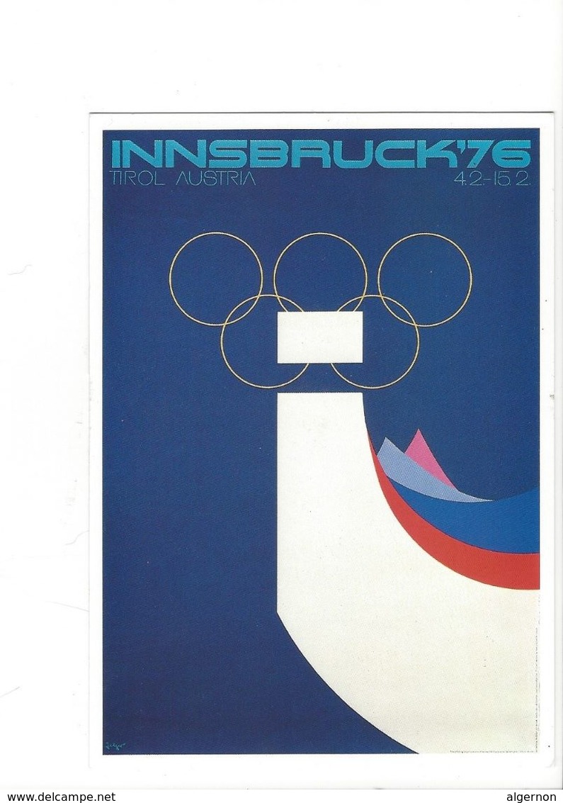 19397 - Innsbruck 1976 Jeux Olympiques D'Hiver (Reproduction D'Affiche Format 10 X 15) - Jeux Olympiques