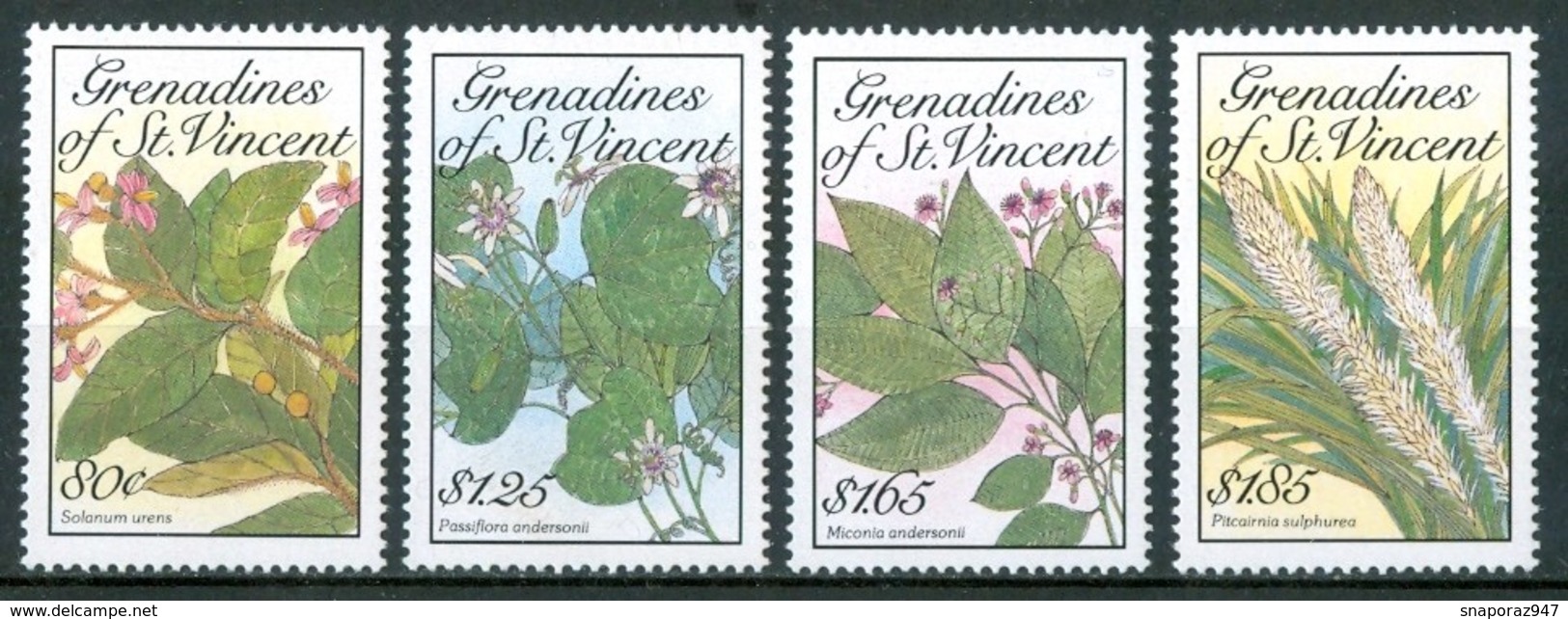 1989 St.Vincent Grenadines Fiori Flowers Fleurs  MNH** Fio187 - St.Vincent E Grenadine