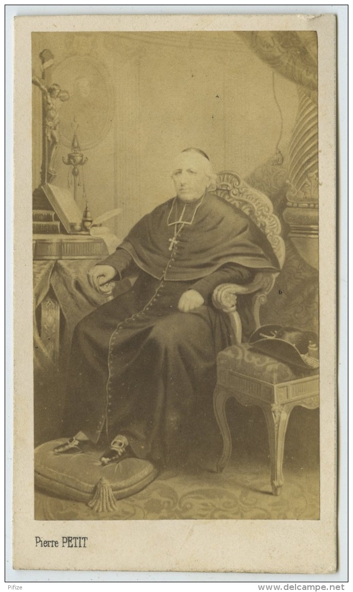 CDV Circa 1860 Pierre Petit . Le Cardinal Morlot , Archevêque De Paris . D'après Tableau . - Anciennes (Av. 1900)