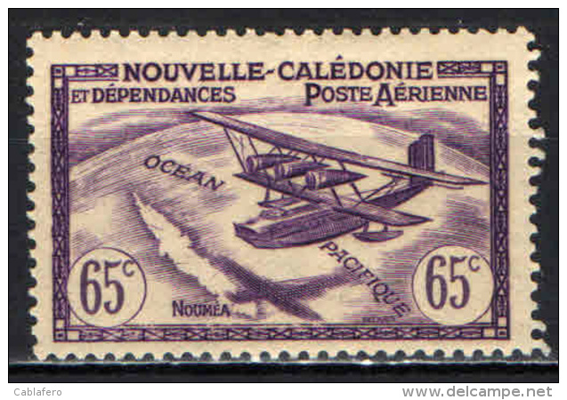 NUOVA CALEDONIA - 1942 - IDROVOLANTE SULL'OCEANO PACIFICO - MH - Neufs