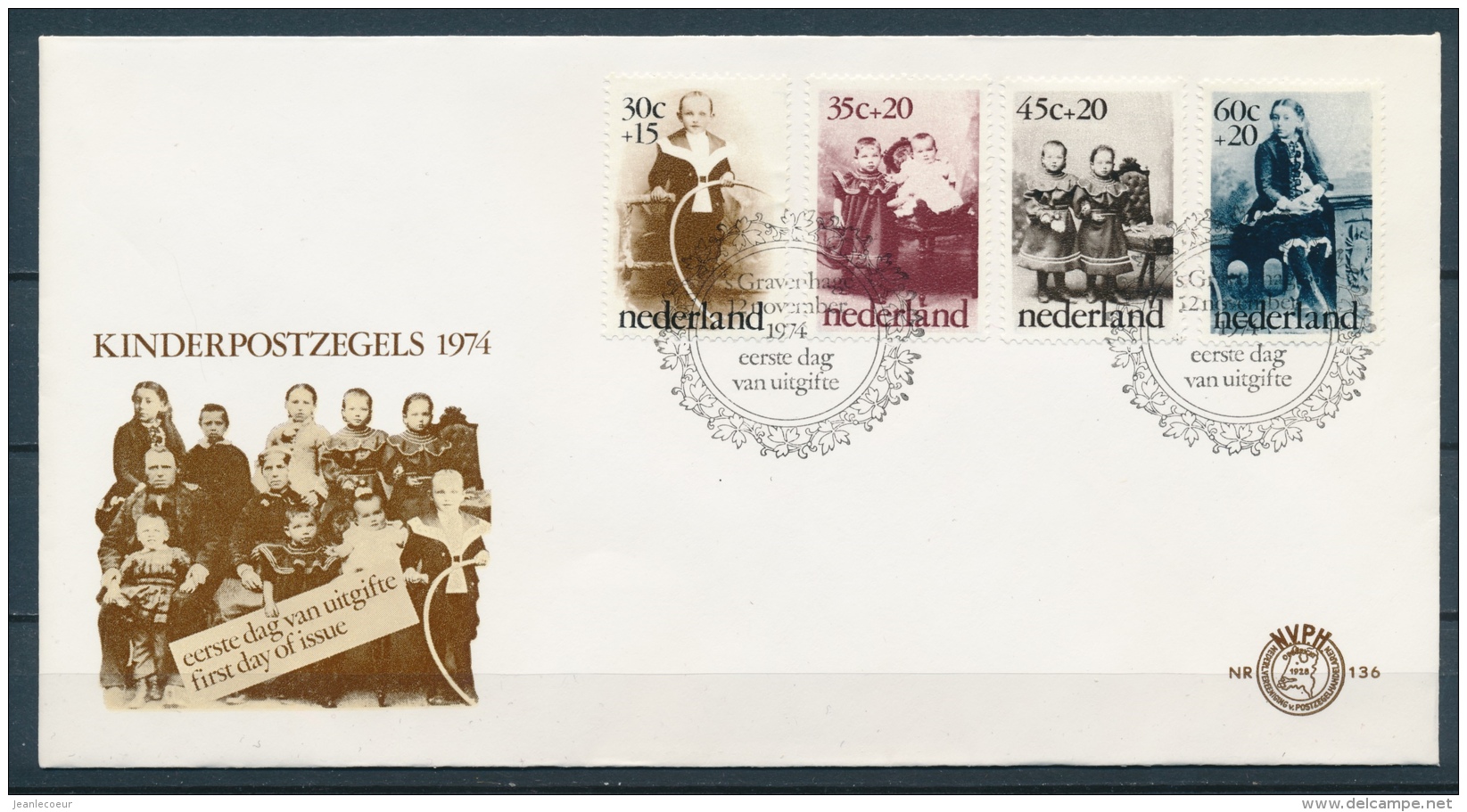 Nederland/Netherlands/Pays Bas/Niederlande 1974 Mi: FDC 1039-1042 Nvph: E136 (Ongebr/MH/Ungebr/*)(3238) - FDC