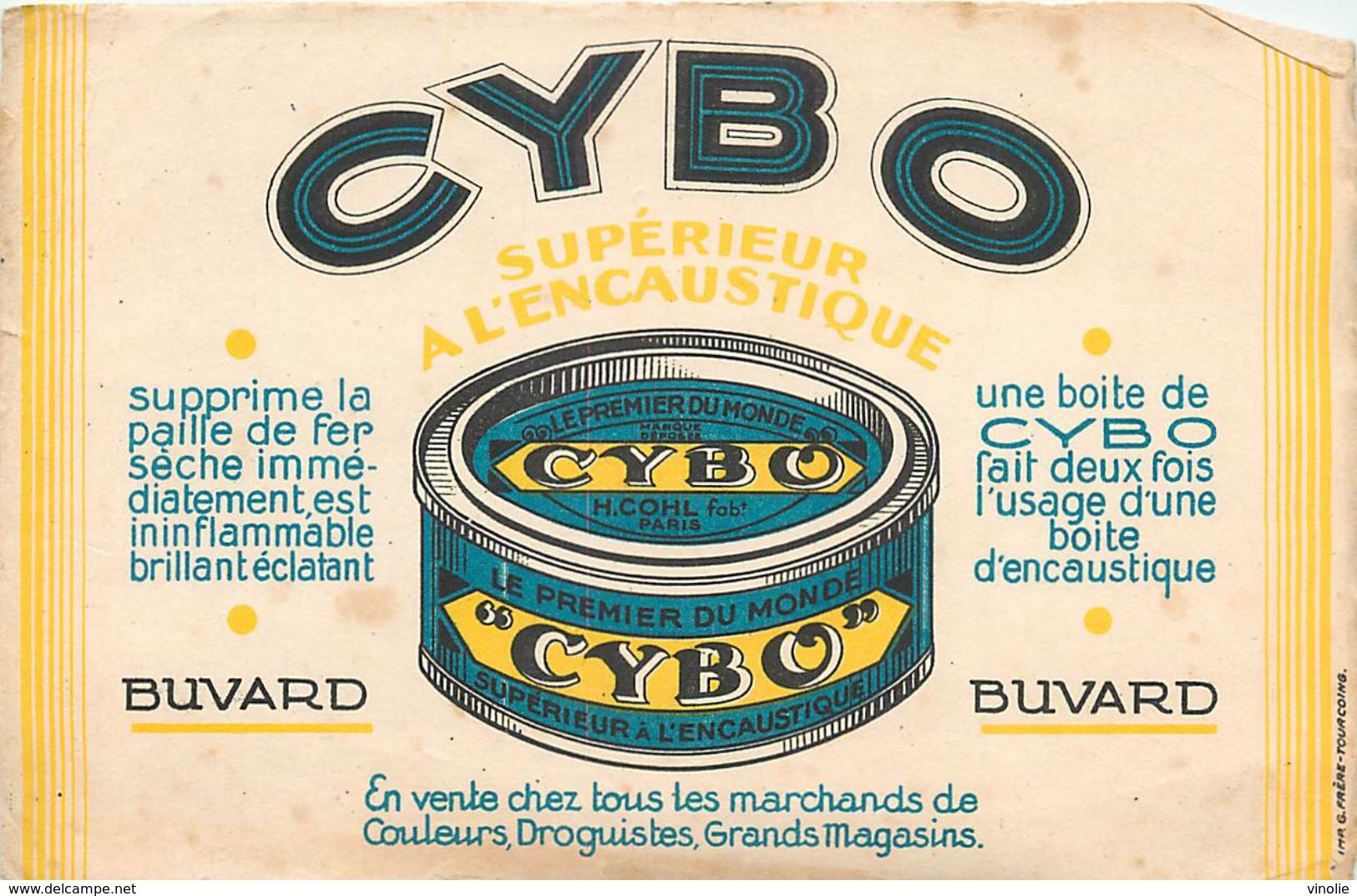 VP-GF.18-88 : BUVARD. ENCAUSTIQUE CYBO - Produits Ménagers