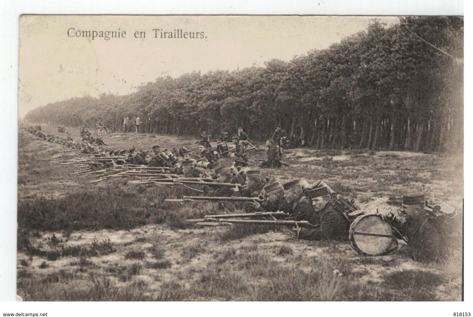 Belgisch Leger  : Compagnie En Tiralleurs  Omgeving LIER 1912 Leopoldsburg - Manovre