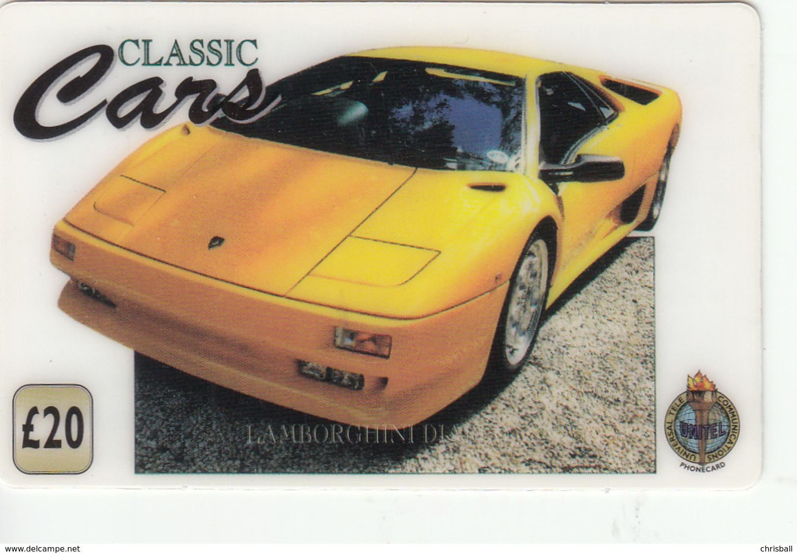 UK  Phonecard - Unitel Remote Memory - Classic Cars Lamborghini Superb Mint Condition - [ 8] Firmeneigene Ausgaben