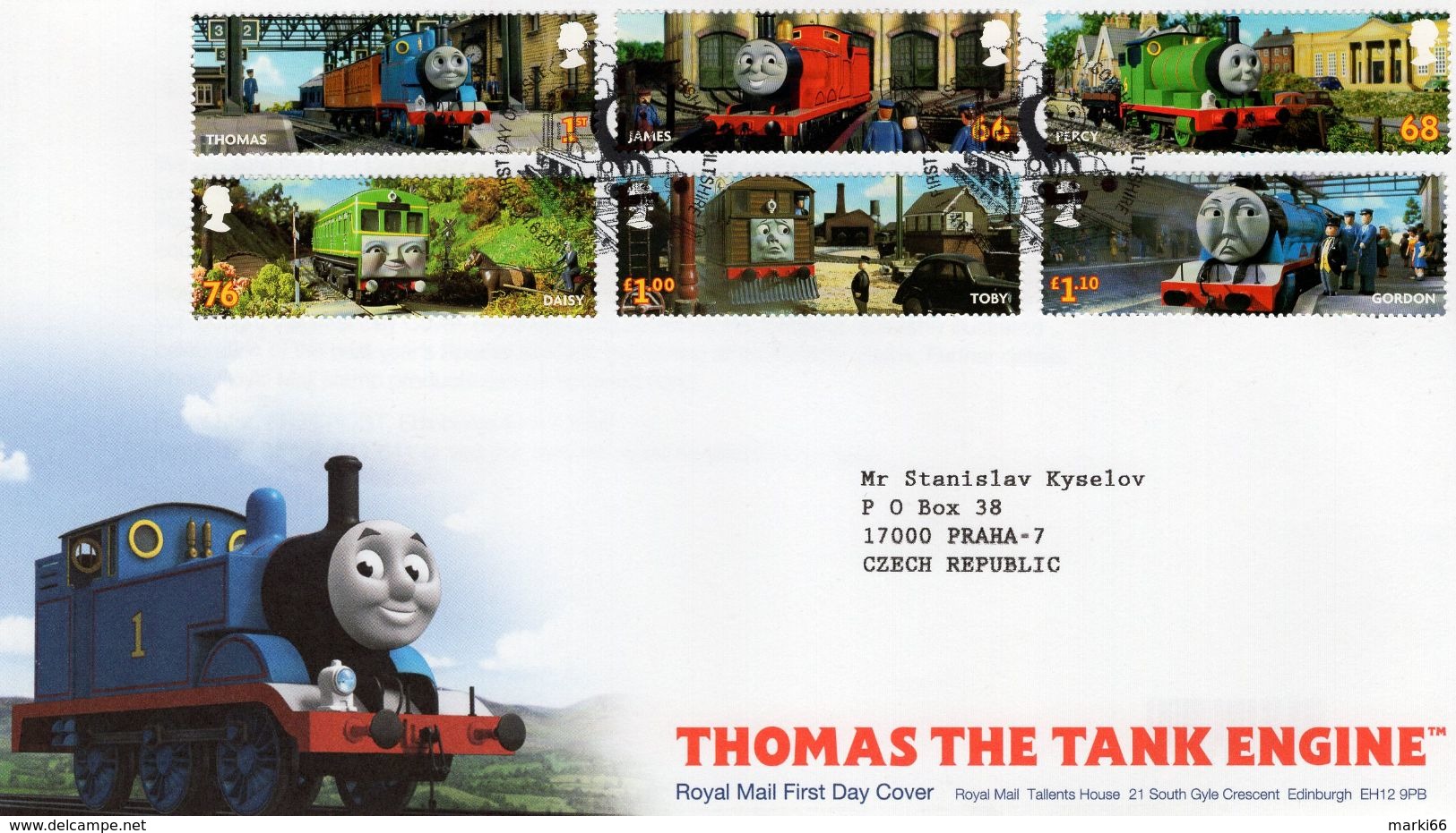 Great Britain - 2011 - Thomas The Tank Engine - FDC (first Day Cover) - 2011-2020 Dezimalausgaben