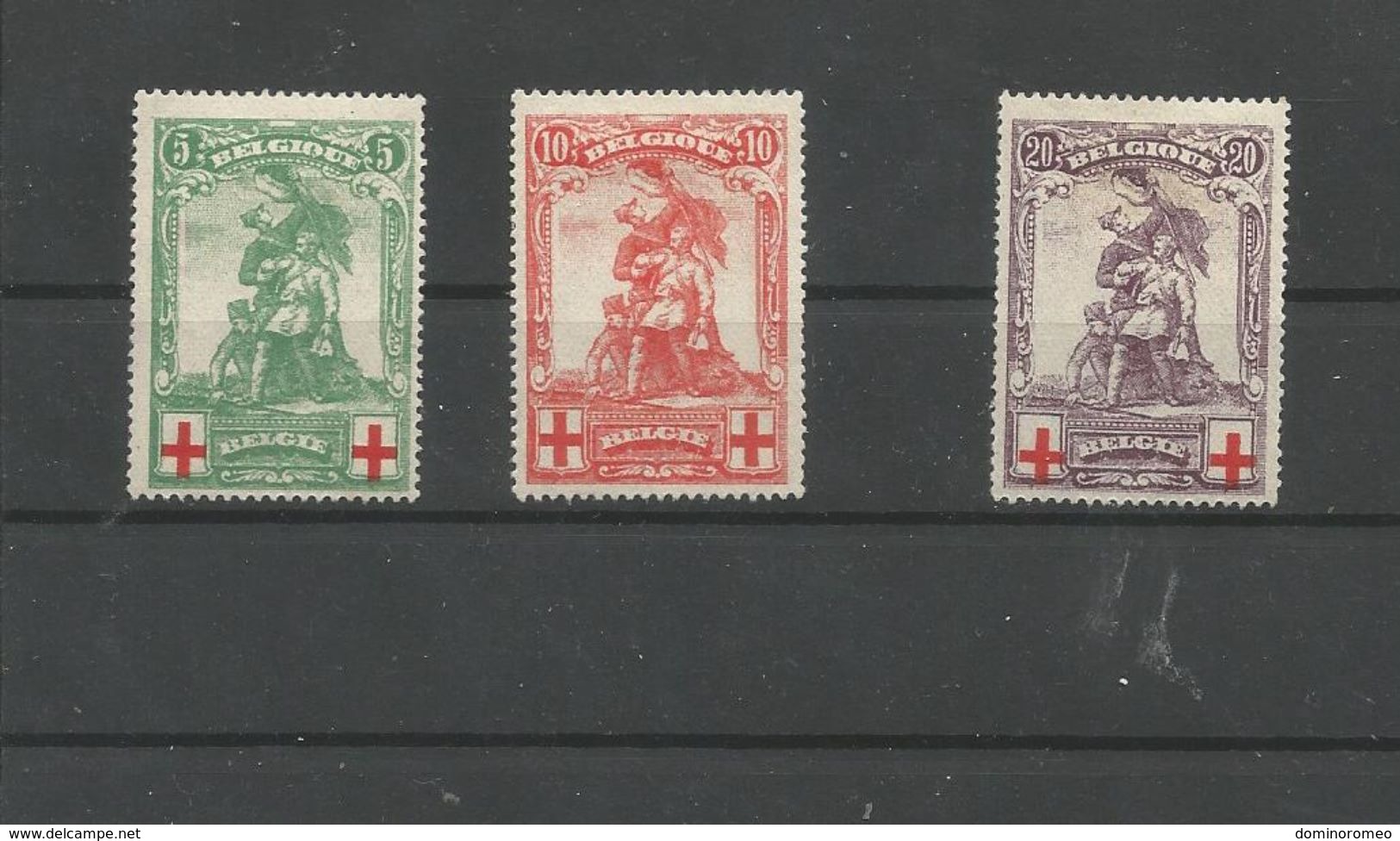 OCB 126 ==> 128 Postfris Met Scharnier - 1914-1915 Croix-Rouge