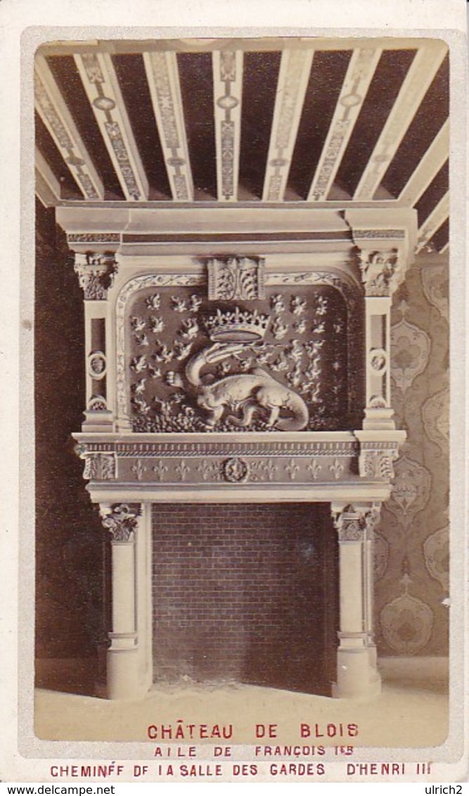 Foto Château De Blois - Aile De Francois Ier - Cheminée De La Salle Des Gardes D'Henri III - Ca. 1900 - 10*6cm (33356) - Orte