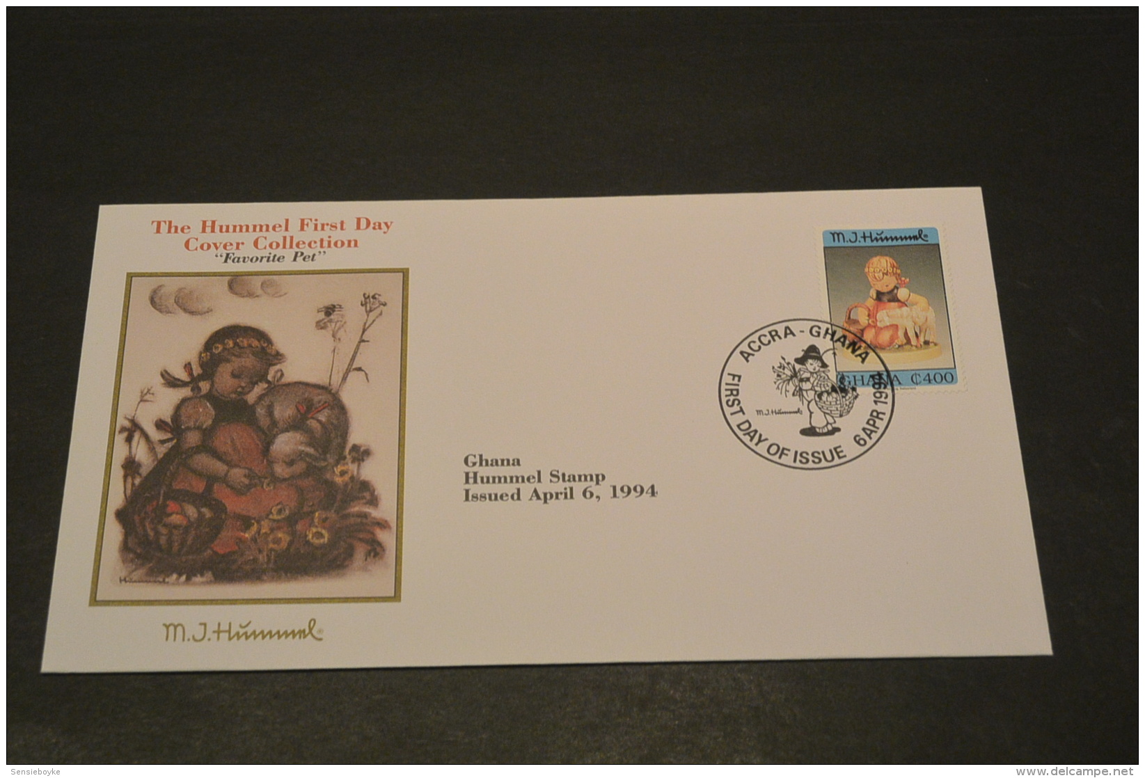 PJ1875-The Hummel  FDC  Collection Ghana  1994-   Favorite Pet - Other & Unclassified