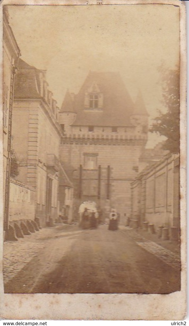 Foto Altes Stadttor - Frauen In Tracht - Frankreich (?) - Ca. 1900 - 10*6cm (33359) - Orte