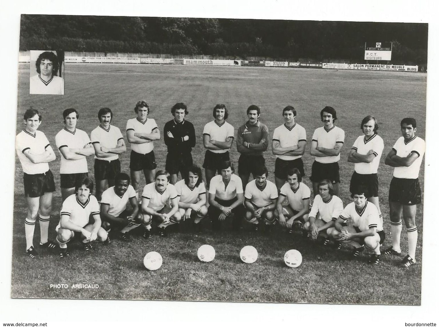 TOURS -Equipe De Football -Photographie Veritable Dédicatée  Des Joueurs Du FC TOURS- - Fussball