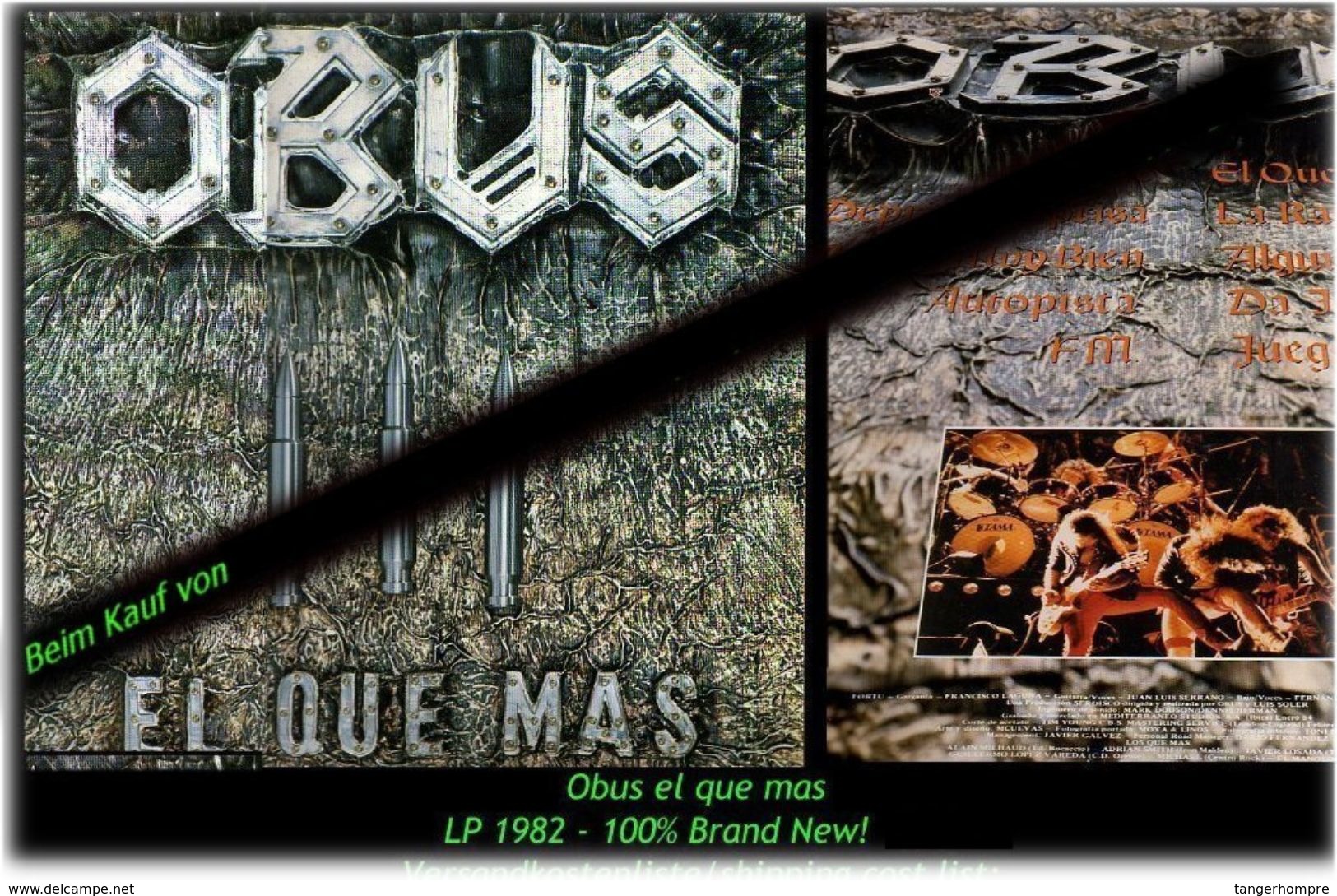 OBUS - Obus Que Mas - Von 1982 - Neue LP - 100 % Brand News - Hard Rock & Metal